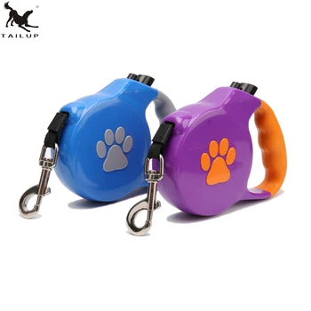 

[TAILUP] 5M Pets Dog Retractable Leash Automatic Extending Pets Walking Leads For Medium Large Dogs Neck Collar Leashes CL128