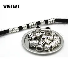 Ретро Сплав волос оплетка серебро Dread дредлок бусина манжета 9 мм/7 мм Отверстие клип микро кольца трубка для волос оплетка электрическая расческа для укладки волос