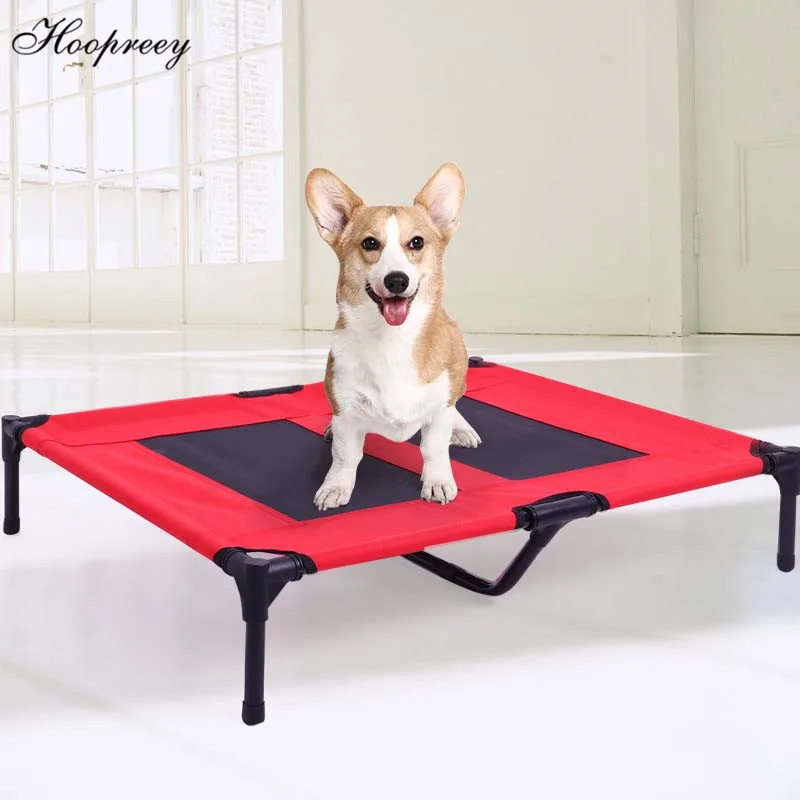 Breathable Dog Bed Washable Camp Bed for Medium Small Puppy Dogs Cat Bed Durable Pet Kennel Moisture Proof Easy Assembly Beds 10