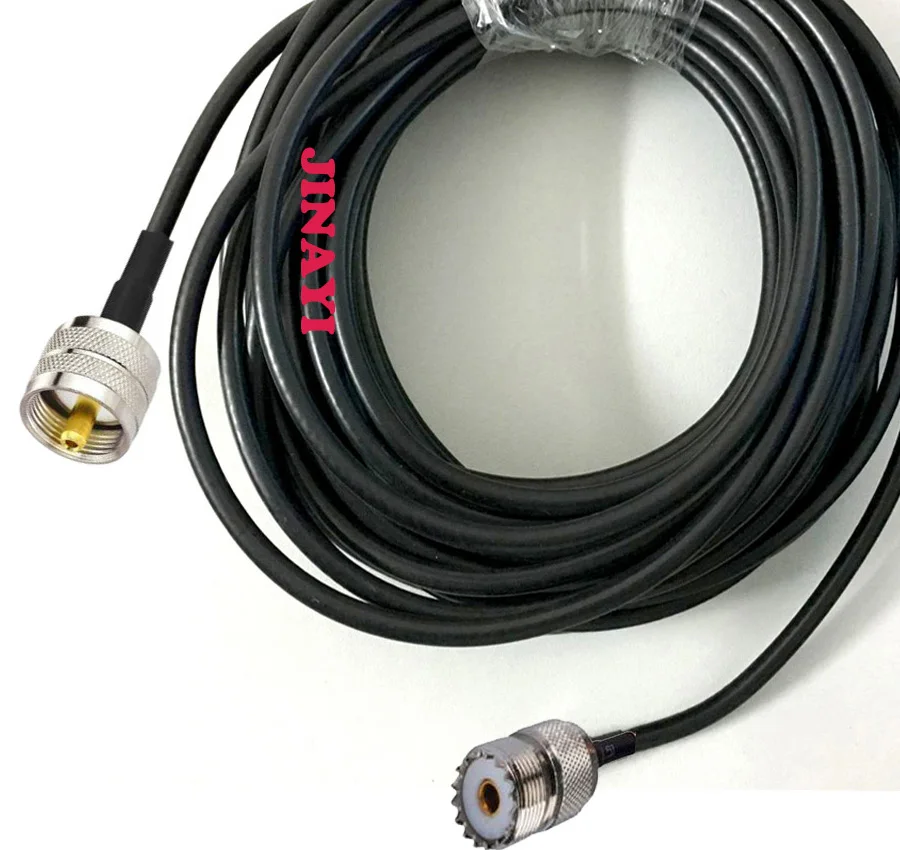 Коаксиальный кабель pl259 UHF штекер к so239 гнездовой разъем RF адаптер 50 3 RG58 Ом 1 м 10 м|uhf