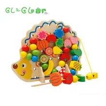 Новые деревянные шарики из бисера вокруг блоков милый Ежик фрукты и овощи бисерные нитяные игрушки