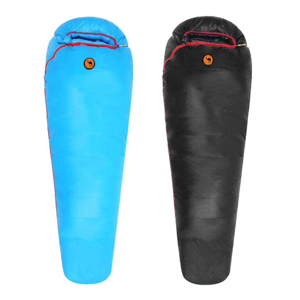 

Ultralight Mummy Duck Down Sleeping Bag for Cold Weather Winter Outdoor Hiking Keep Warm Waterproof