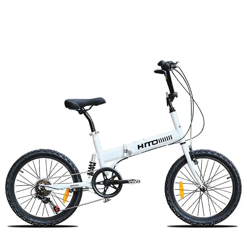 Бренд карбоновая стальная рама 20 дюймов колеса 6 скоростей переключения мягкий хвост складной велосипед Спорт на открытом воздухе BMX Bicicleta - Цвет: White