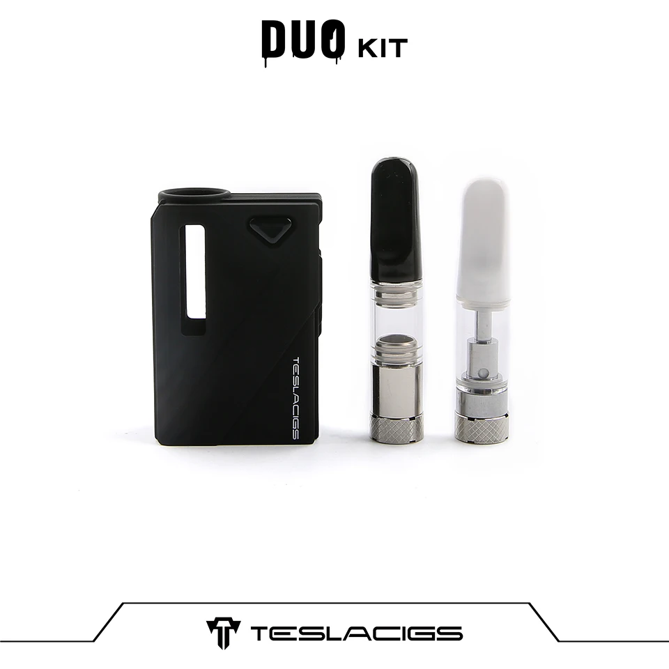 Новый оригинальный Tesla Mini DUO CBD набор восковой со встроенной батареей 500 мАч с 2.0ohm