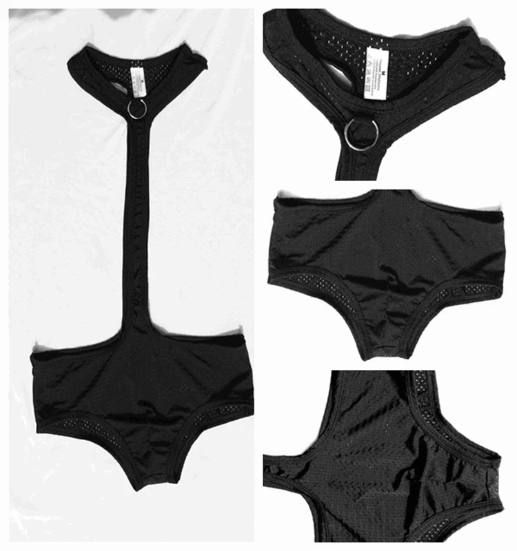 g string underwear cotton Sexy Lingerie for Him Black Gladiator Wrestling Suit Body Harness Teddy Costume, Night Club Party Pole Dance Wear, Size M to XL boxer trunks