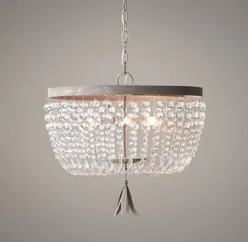 

French retro Princess Room chandelier bedroom Crystal Chandelier
