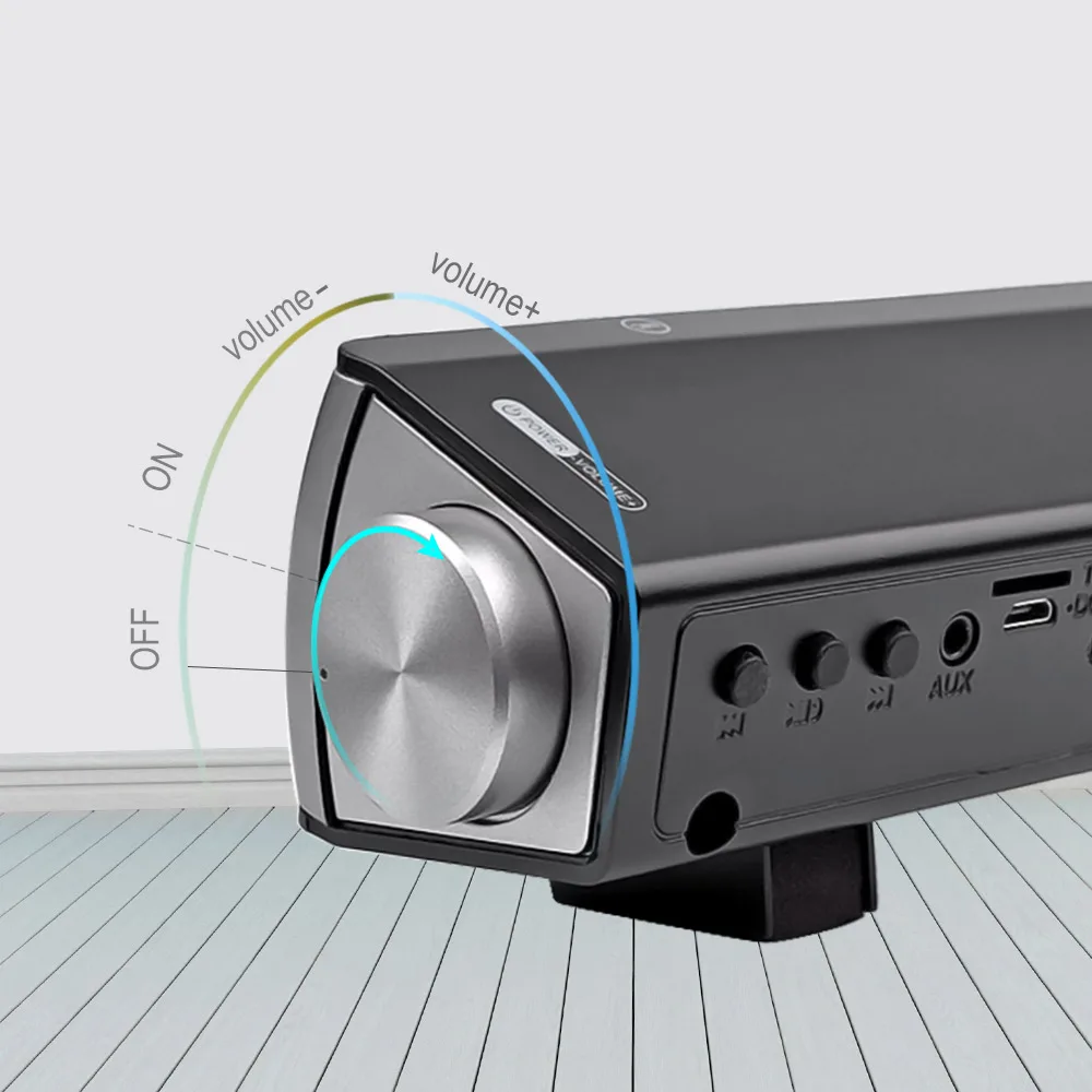 Беспроводная Bluetooth Колонка AIYIMA Hi Fi стерео Громкая колонка звуковая панель Aux 3 5 мм