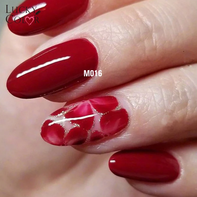 Tempting Red serise Gel Varnish With Brush Soak Off LED UV Nail Polish Art Long Lasting Lacquer Manicure Beauty 10g Box (2)