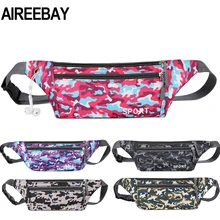 AIREEBAY мужская сумка-пояс дорожная сумка для телефона сумка для мужчин и женщин Повседневная камуфляжная сумка для ремня унисекс Хип сумка