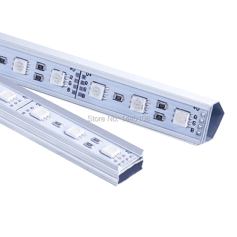 Fanlive 20 шт./лот 1 м оптовая продажа 12 в 72 * SMD 5050 Светодиодная панель 100 см Жесткая