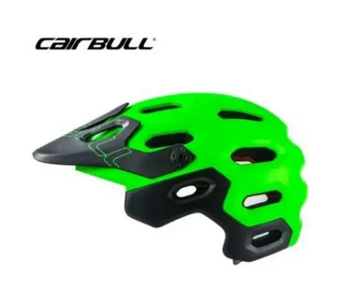 Cairbull rally sprinting велосипедный шлем Casco Ciclismo горный MTB велосипедный Регулируемый Козырек защитный шлем - Цвет: green with black