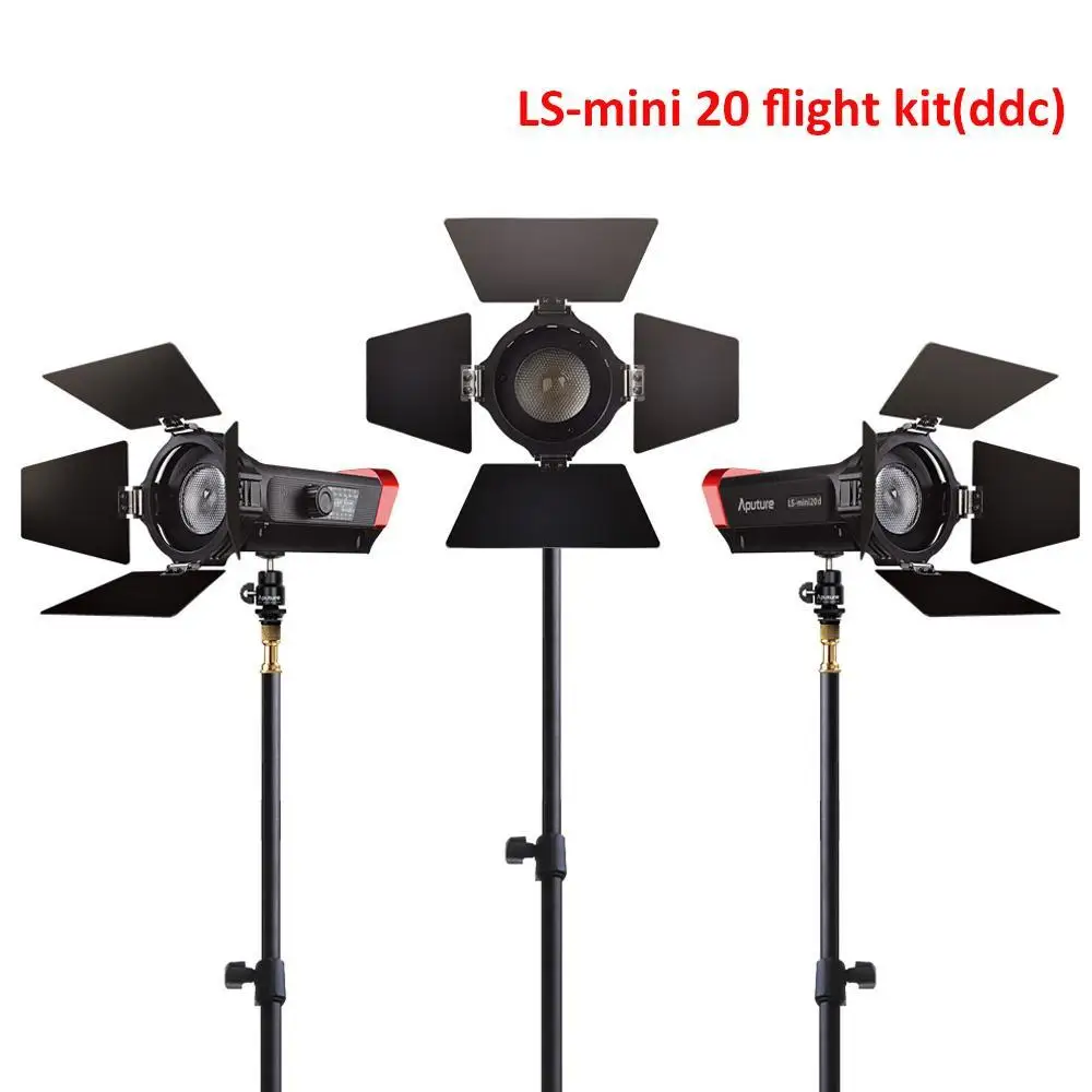 

CRI 97+ LS Mini20 flight kit ddc fresnel cob led light photography led light film led light with light stand