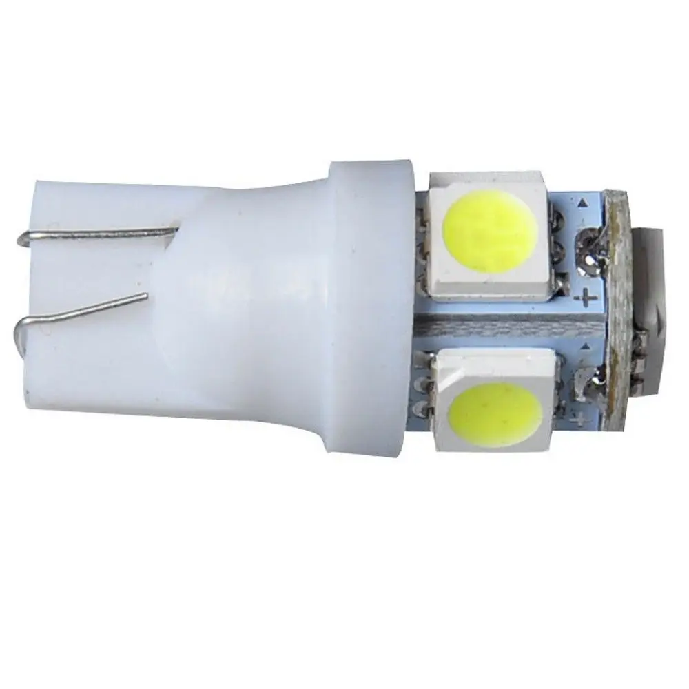 

Brand New 100PCS T10 White 168 194 501 W5W 5 SMD LED Car Side Wedge Light Lamp Bulb DC 12V