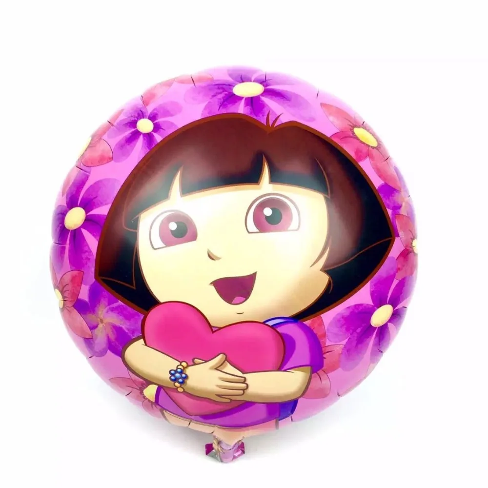 10pcs lot New Arrival Dora Foil Balloon Cartoon Helium Balloons 