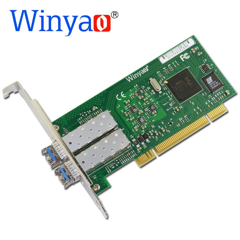 Winyao WY546DF-LX PCI настольная 2-портовая гигабитная волоконная lan Карта для 82546 PWLA8490LX