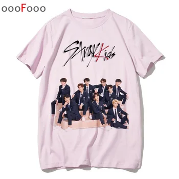 

Stray Kids T Shirt StrayKids women harajuku tee Album Fan Shirts Tshirt Tops T-shirt pink kawaii korean Short Sleeve 90s Hip Hop
