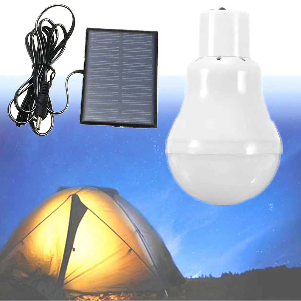 Solar panel led bulb 3w 120LM Outdoor Light Hanging Tent Lamp Portable