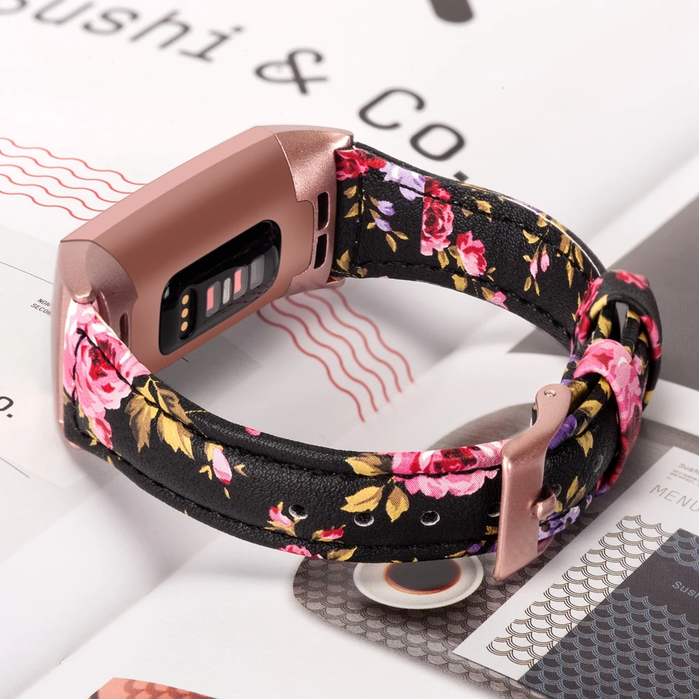 Toyouths ремешки для умных часов для Fitbit Charge 3 для женщин Тонкий Кожа Замена 2019 специальный день аксессуары ремень любителей