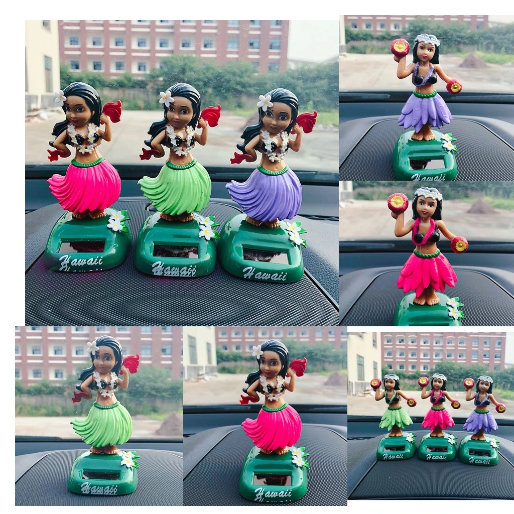    LULU PARTY GIRL SOLAR POWER HEAD BOBBING CAR DASHBOARD BOBBLEHEADS STATUES TOY HOME CAR OFFICE DANCER GIRL
