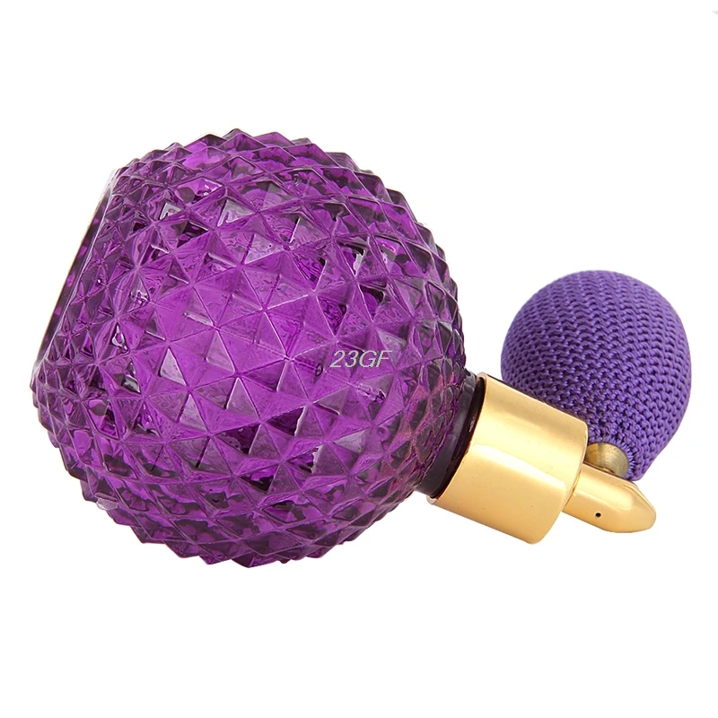 2017 Women Vintage Perfume Bottle Short Spray Atomizer Refillable Empty Glass 100ml JUL10 35 5