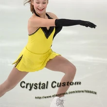 Платье для фигурного катания на заказ для соревнований Модное Новое Брендовое Фигурное катание на льду платье для детей DR3560