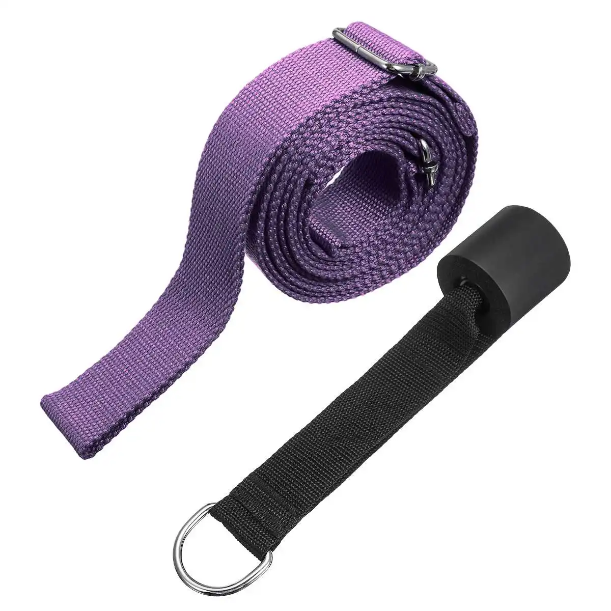 Purple Профессиональная Гимнастика Для Взрослых носилки для ног дверь задняя полоса балет для пилатеса и йоги танцевальный ободок спортивный пояс эластичный ремень для фитнеса - Color: Purple