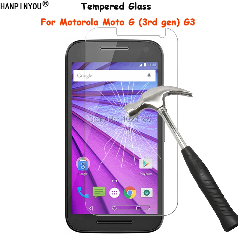 Закаленное стекло для Motorola Moto G (3rd gen) G3 2015 XT1540 защита экрана ультратонкая