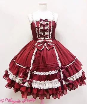

Elegant Woman Ladies Cosplay Lolita Bow Dress