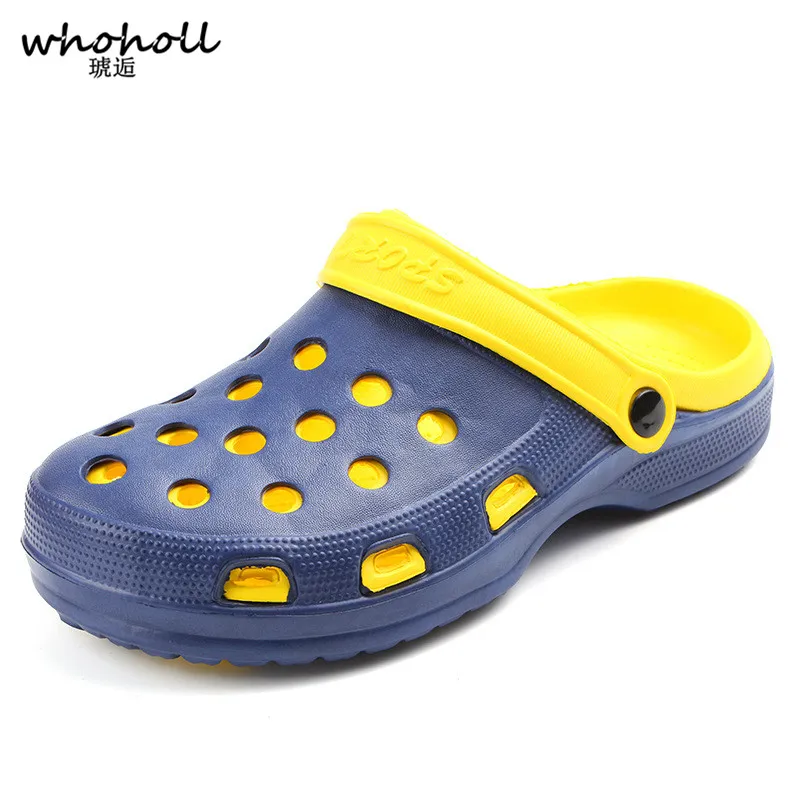 

WHOHOLL EVA Clogs Men sandals Slip On Garden Shoes Lightweight Beach Sandals For Men Casual Water Slippers Men Shoes