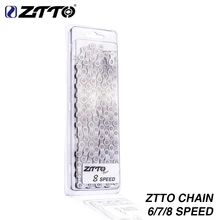 ZTTO – chaîne 8 vitesses pour vtt, pièces de bicyclette de route, de haute qualité, Durable, 6 7 8 18 21 24 vitesses s pour système K7