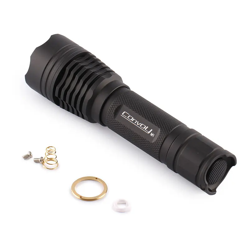 

Convoy M1 flashlight host ,include OP reflector,head O ring,glass,spring,etc