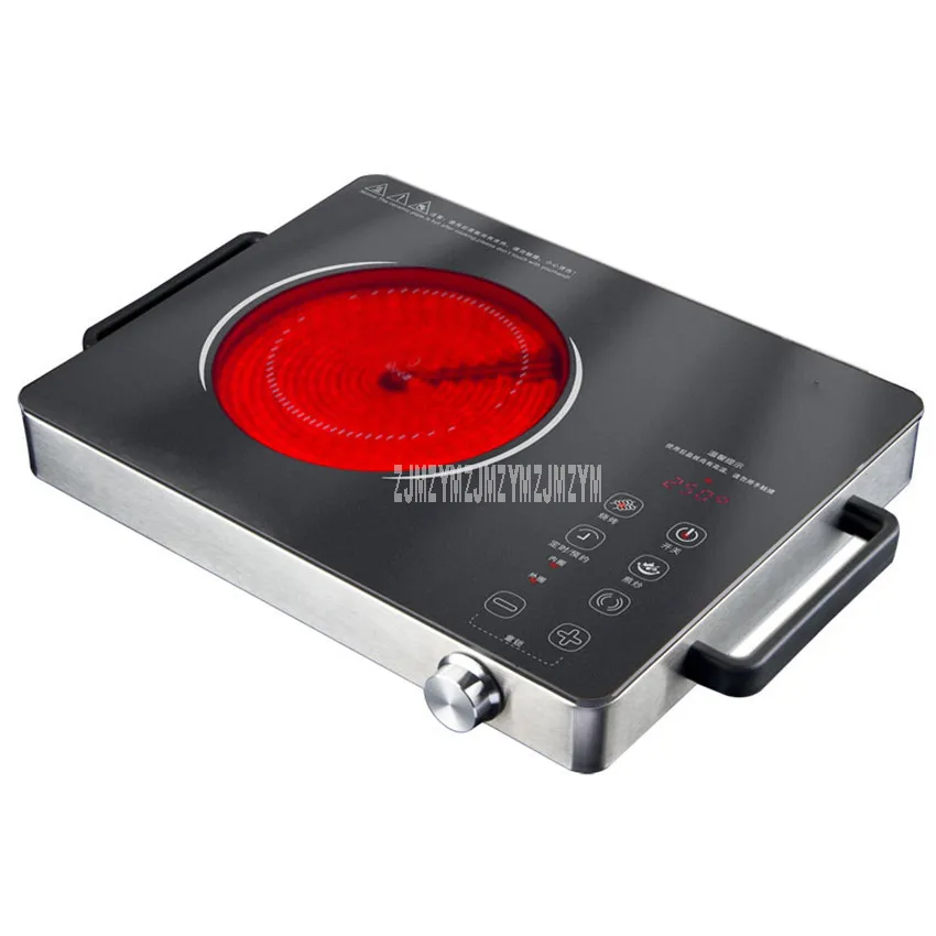 

2200W Touch Control Waterproof Mini Electric Ceramic Stove Induction Cooker Microcrystalline Panel No Radiation Cooktop 220V