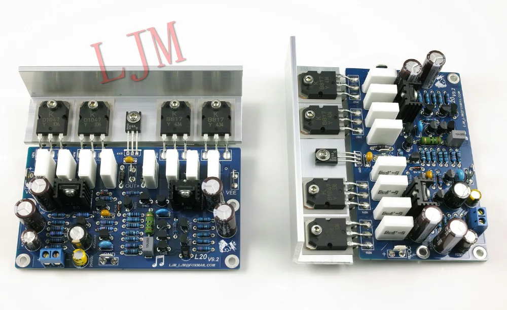 LJM Audio Hi end L20 200 Вт 8R V9.2 аудио Stero усилитель мощности плата с угловым алюминием