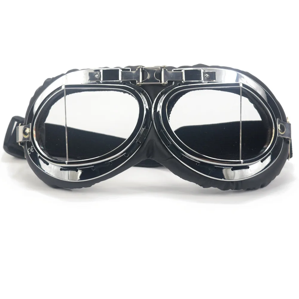 

1pc Helmet Steampunk Glasses Pilot Biker Vintage Motorcycle Goggles Retro Cruiser Moto WWII Scooter Glasses