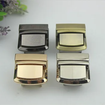 

10pcs/lot luggage bags hardware accessories high-grade surface light square general lock die-casting twist lock Mortise lock