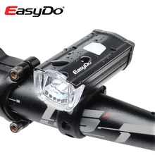 EasyDo Передняя рулевая фара USB перезаряжаемая Bicicletas велосипедные фары Водонепроницаемый велосипед светодиодный фонарь Велосипедное освещение