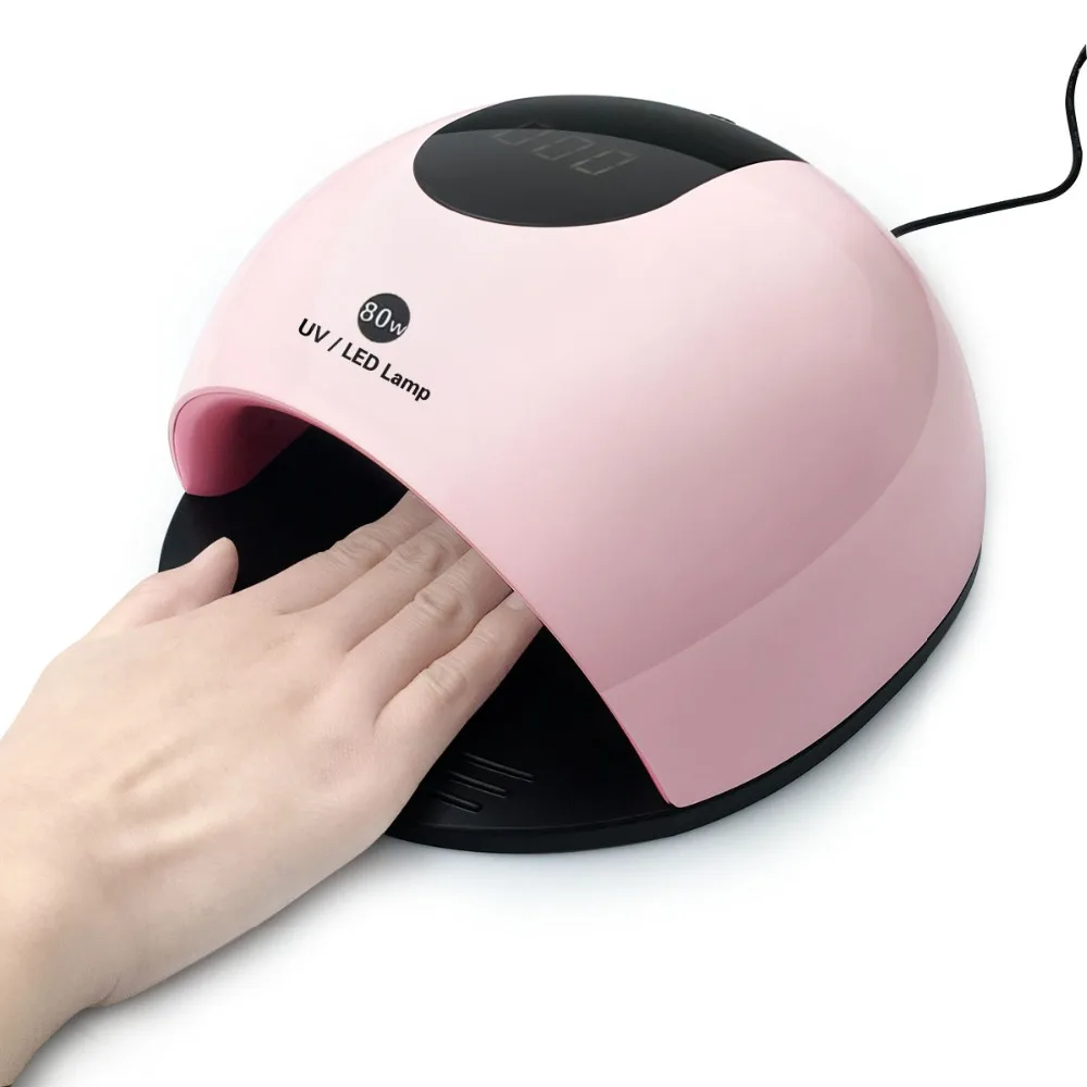 

Professional 80W UV LED Nail Lamp Drying Curing Light 36pcs UV LED Lamp Beads Auto Sensor Machine Nail Art Tool 2019 Brand New