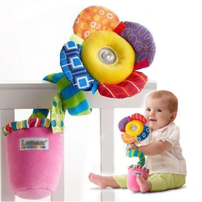 T0556 Baby Puzzle hand flower Toddler Plush Toy Lights/Sounds Wrap Flower Pot Toys Early development educational toys |