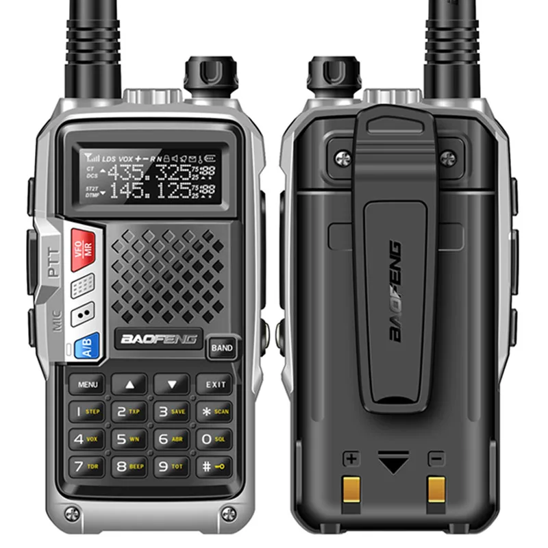BaoFeng BF-UVB3 Plus 8 Вт мощная рация cb ham двухстороннее радио 128CH 136-174Mhz& 400-520Mhz 10 км большой диапазон обновления UV 5R