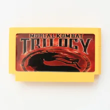 Motal Combat Tralogy 60 Pin игровая карта для 8 бит Subor игровой плеер