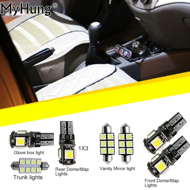 Car Led Interior Light C10W W5W Replacement Bulbs For VW Golf GIT
