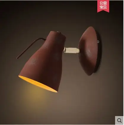 

Industrial style retro nostalgic personality creative wall lamp living room corridor aisle bar wrought iron wall lamp