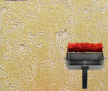 

Wall art tools 7 inch patterned roller for wall decorationrubber roller no.061