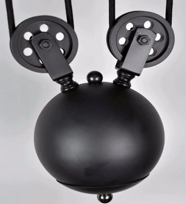 Luminárias em Estilo Sala de Jantar Luzes Pingente Loft Polia Hanglamp Lâmpada Retro Vintage Black Metal Industrial Iluminação Quarto Bar 9 dining room