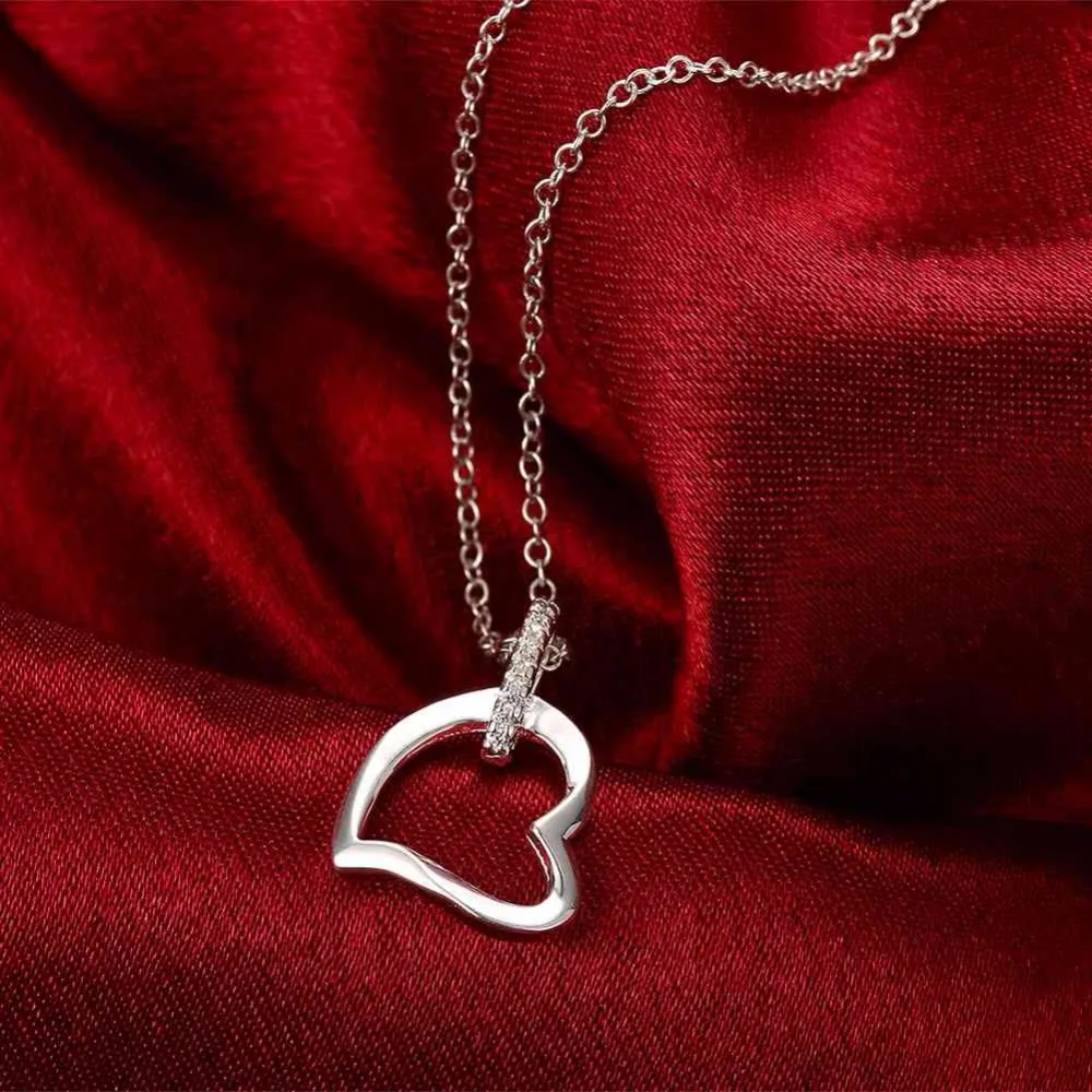 

CHB24 for kim heart 925 silver women necklace send with bag 3 color choice hot seel jewelry