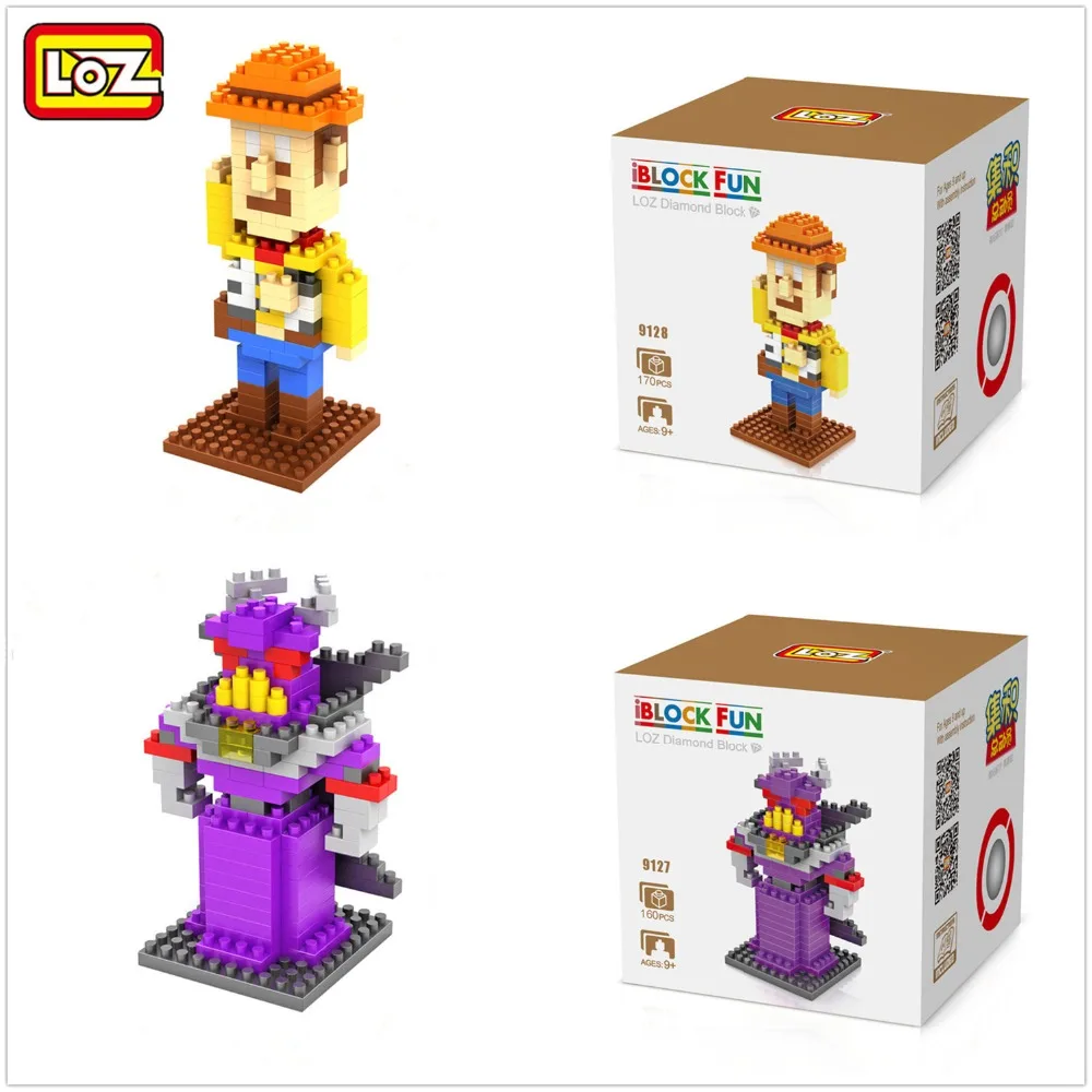 LOZ Diamond Mini Block Toy Story Woody Buzz Lightyear Alien Model