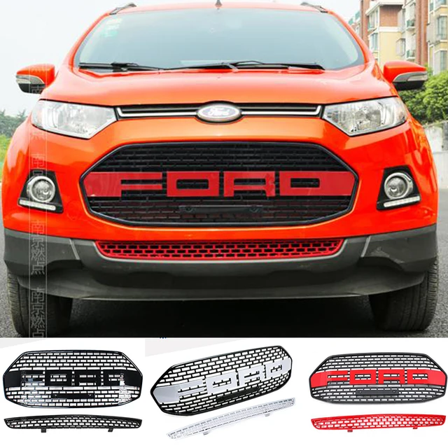 For Ford EcoSport F150 Style Front Hood Center Grille Grill Car Styling Auto Accessories 2012