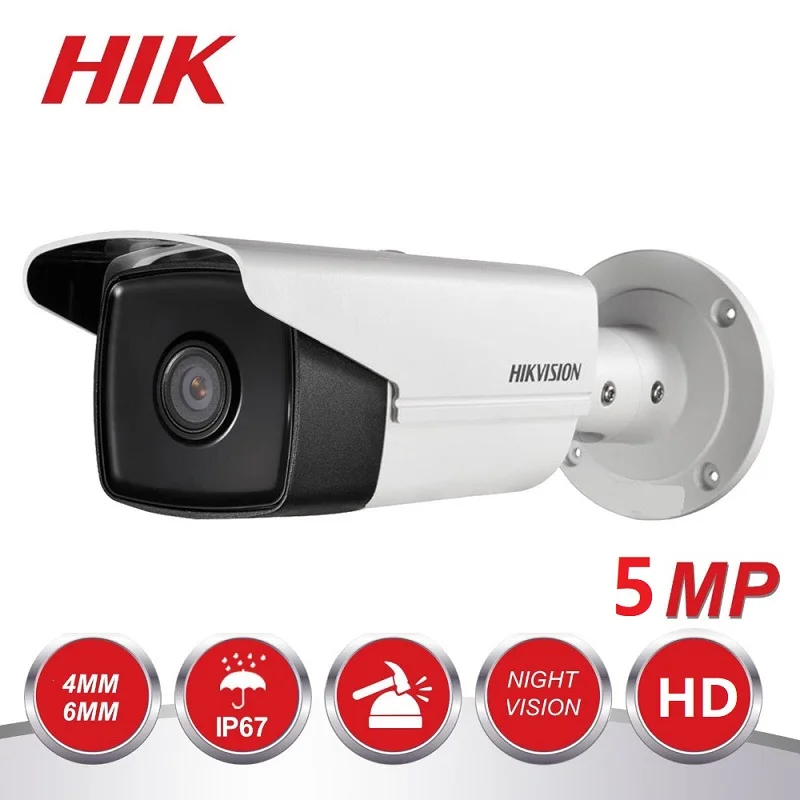 

HIKVISION International Version DS-2CE16H0T-IT3F Turbo HD 5MP IR Bullet Camera Switchable TVI/AHD/CVI/CVB IP67 Waterproof