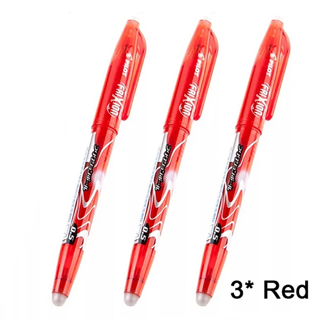 Pilot Frixion LFB-20EF-B цвета стираемый маркер гелевая ручка с чернилами Средний наконечник 0,5 мм для Elfinbook - Цвет: 3 Red