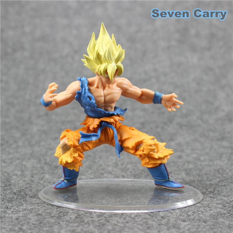 Аниме Dragon Ball Z стиль Супер Saiyan Сон Гоку голова передвижная ПВХ фигурка